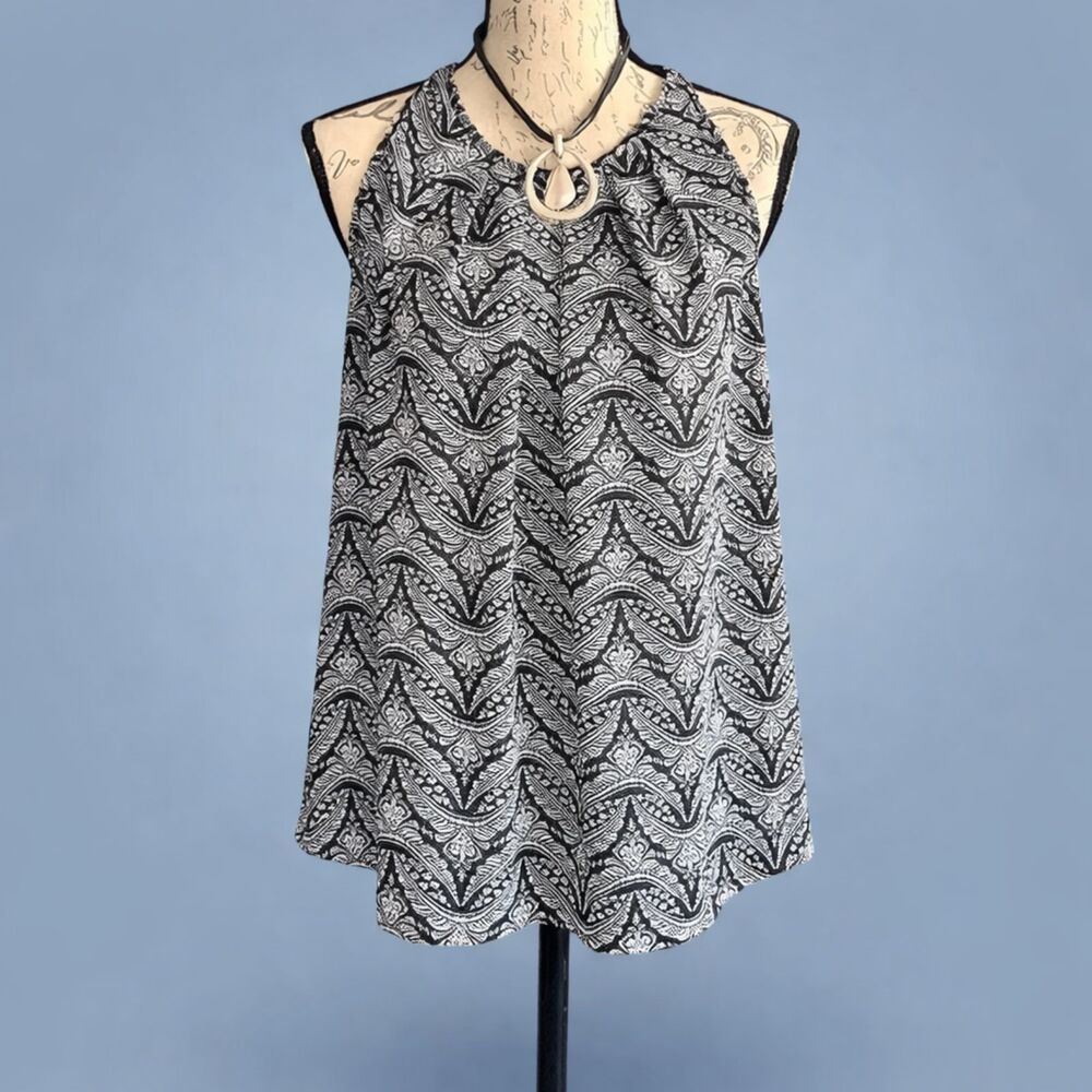 Anne Carson Flowy Tank Blouse M 